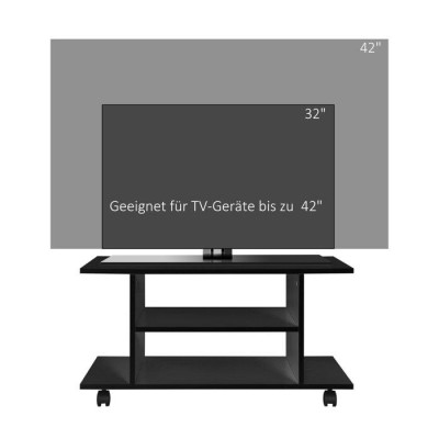 Тумба для ТВ на роликах, тумба під телевізор, підставка під ТВ, TV тумбочка , Чорний Тумба для ТВ на роликах, тумба під телевізор, підставка під ТВ, TV тумбочка , Чорний